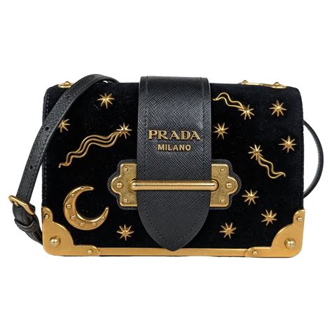 prada cahier stars|Prada Cahier Moon And Stars Celestial Astrology Black Velvet.